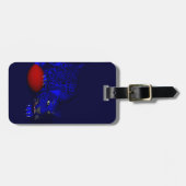 Blauw panter bagagelabel (Voorkant horizontaal)