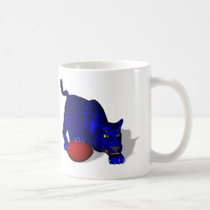 Blauw panter koffiemok