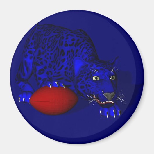 Blauw panter magneet (Voorkant)