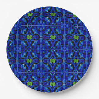 Blauw papier borden papieren bordje