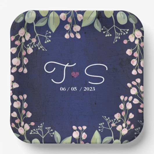 Blauw Papieren Bordje (Voorkant)