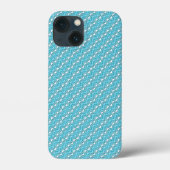 Blauw parelpatroon Case-Mate iPhone case (Achterkant)