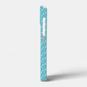 Blauw parelpatroon Case-Mate iPhone case (Achterkant / Links)