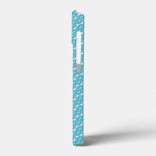 Blauw parelpatroon Case-Mate iPhone case (Achterkant / Links)
