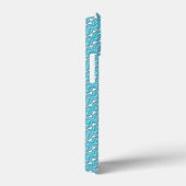 Blauw parelpatroon Case-Mate iPhone case (Achterkant / Rechts)