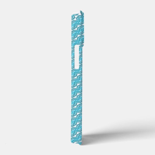 Blauw parelpatroon Case-Mate iPhone case (Achterkant / Rechts)