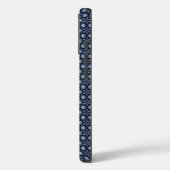 blauw patroon Case-Mate iPhone case (Achterkant / Links)