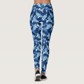 Blauw patroon - Koi Fish Leggings (Achterkant)