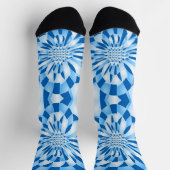 Blauw patroon sokken (Top)