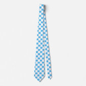 Blauw patroon stropdas (Voorkant)