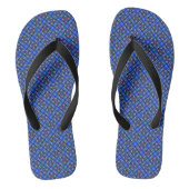 Blauw patroon teenslippers (Voetbed)