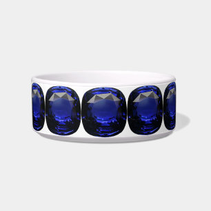 Blauw patroon voerbakje