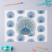  blauw patroonpatroon tissuepapier (Craft)