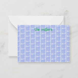 Blauw Patroonvlak Nota Kaart Notitiekaartje