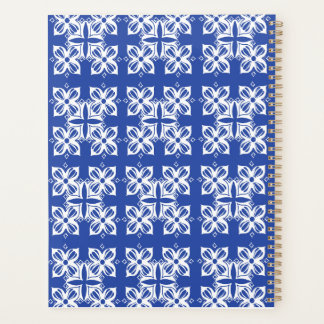 Blauw pattereerde Classic Planner
