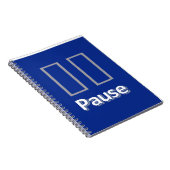 Blauw Pause Notitieboek (Rechterzijde)