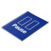 Blauw Pause Notitieboek (Linkerzijde)