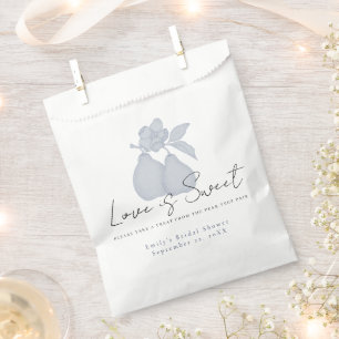Blauw Perfecte Peer Bruiloftsborrel Liefde is Zo Bedankzakje