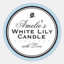 BLAUW | PERSONALISEERDE ZEEP EN KANDLE STICKER