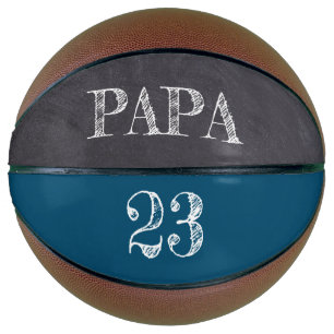 Blauw persoonlijke PAPA Ball Player-fevegetal pa Basketbal