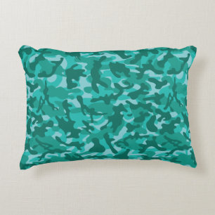 Blauw Perzisch Camouflage Accent Kussen
