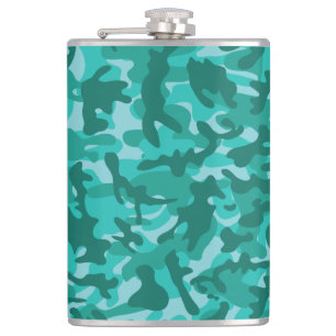 Blauw Perzisch Camouflage Heupfles