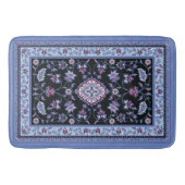Blauw Perzisch tapijt Badmat (Voorkant)