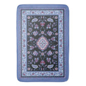Blauw Perzisch tapijt Badmat (Voorkant Verticaal)