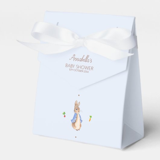 Blauw Peter de Konijn Favor Box Bedankdoosjes (Voorkant Zijde)