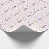 Blauw Peter het Konijn Beatrix Potter Bunny Cadeaupapier (Hoek)