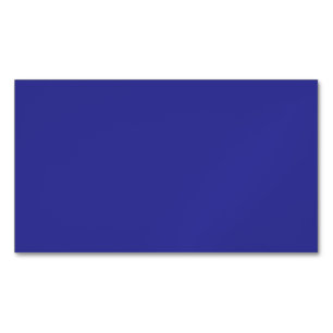 Blauw (pigment) (effen kleur) magnetisch visitekaartje