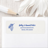 Blauw Pinecone retour adres label (Insitu)