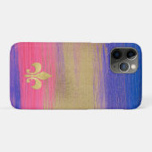 Blauw, PInk, goudbeschilderd canvas met de lijst Case-Mate iPhone Case (Achterkant (horizontaal))