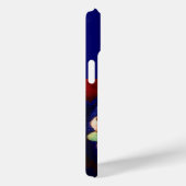 BLAUW PINK GREEN FLORAL Case-Mate iPhone CASE (Achterkant / Rechts)