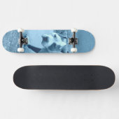 Blauw pit bull skateboard (Horizontaal)