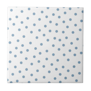 Blauw polkadot patroon tegeltje