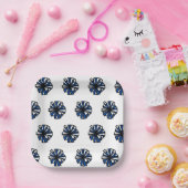 Blauw Pom Papier Bord (Feest)