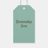  blauw pompoen heirloom herfst schilderen herfst cadeaulabel (Achterkant)