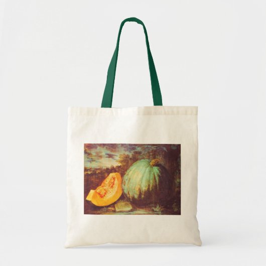  blauw pompoen met heirloom herfst schilderij tote bag (Voorkant)