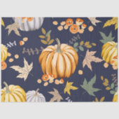 Blauw-pompoenpapier | Weefselpapier Tissuepapier (Voorkant)