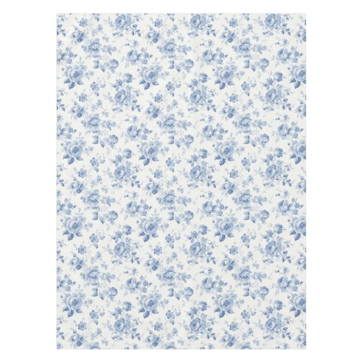 Blauw, porselein, blauw porselein, bloementoilet,  tafelkleed (Voorkant)