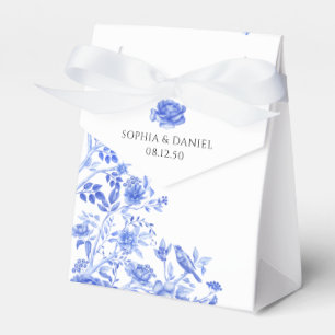 Blauw Porselein Bruiloft Bedankdoosjes