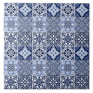 Blauw Portugees Azulejo Patroon Keramische Tegels Tegeltje
