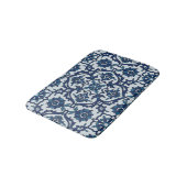 Blauw Portugees Azulejos Floral Tile Pattern Badmat (Gekanteld)