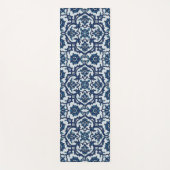 Blauw Portugees Azulejos Floral Tile Pattern Yogamat (Voorkant)