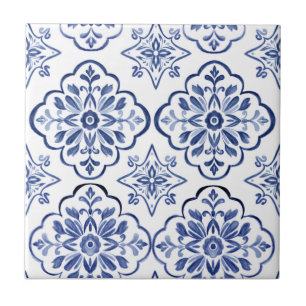 Blauw Portugees Mediterraan Azulejo decoratief teg Tegeltje