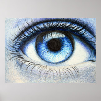 Blauw Poster