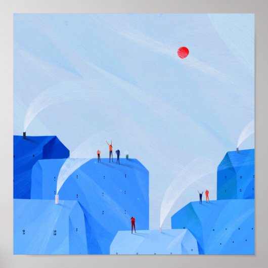 Blauw Poster (Voorkant)