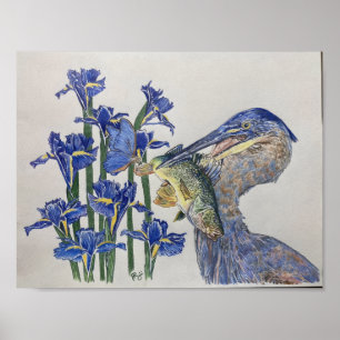 Blauw Poster