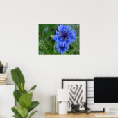 Blauw Poster van Cornflower (Thuiskantoor)